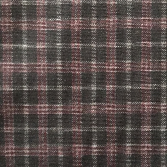 Plaid Black, Burgundy, And Gray Plaid Philosophy Pencil Skirt Size Small - Picture 2 of 5